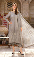 Maria.b - 3PC Lawn Front Embroidered Chicken Kari Suit Embroidered Bamber Chiffon Dupatta - GKA36