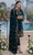 Azure - 3PC Velvet Embroidered Suit - DCV107