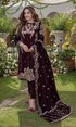 Azure - 3PC Velvet Embroidered Suit - DCV109