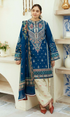 Coco -3PC Dhanak Embroidered Suit - DCD206